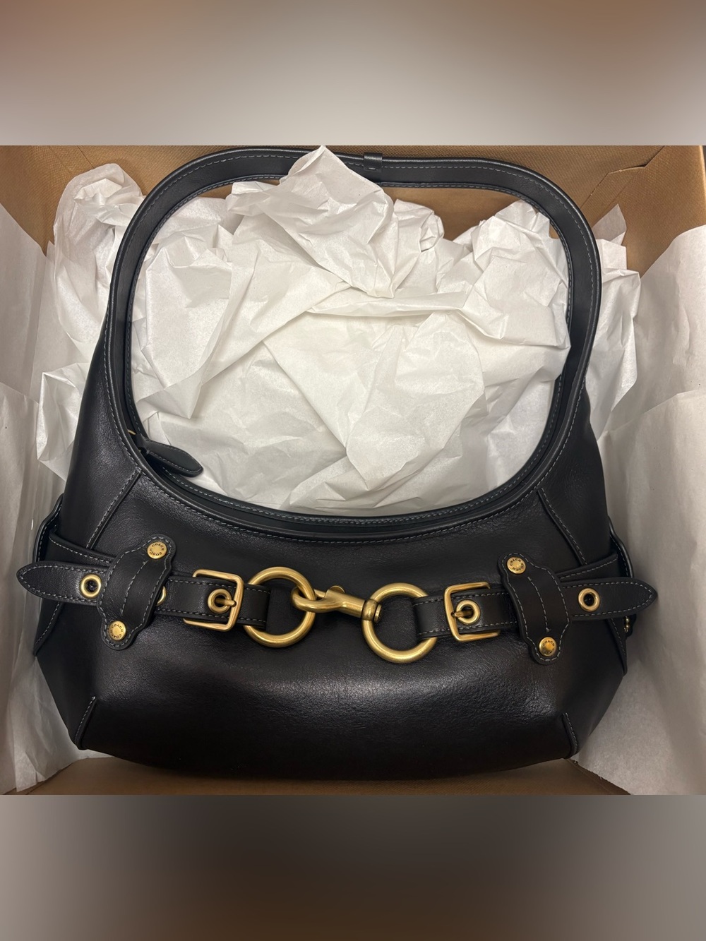 Coach Black Belted Ergo Shoulder Bag - Picture 1 of 4